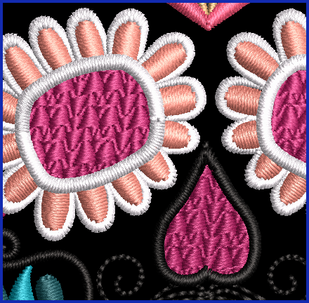Sugar Skull 02 - 2 Hoop Sizes Digital Design Downloads