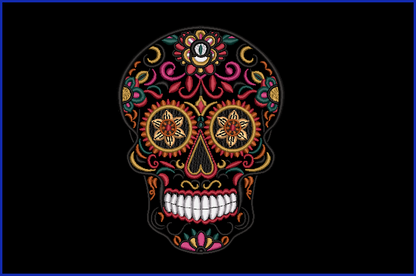 Sugar Skull 04 - 2 5 x 7 Sizes Digital Design Downloads