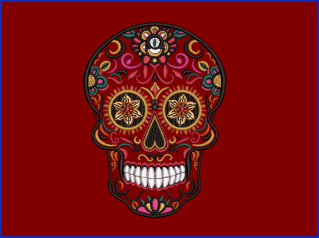 Sugar Skull 04 - 2 5 x 7 Sizes Digital Design Downloads