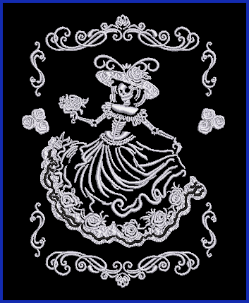 Catrina Dia de Muertos - 5 - 5 x 7 Digital Design Downloads