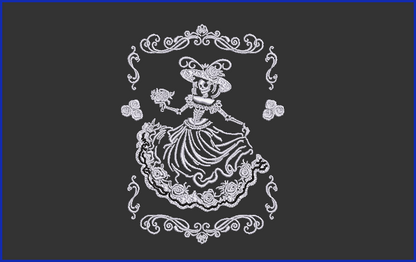 Catrina Dia de Muertos - 5 - 5 x 7 Digital Design Downloads