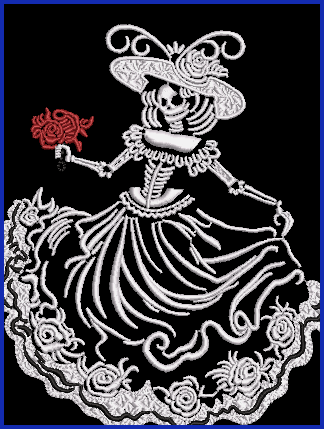 Catrina Dia de Muertos - 5 - 5 x 7 Digital Design Downloads