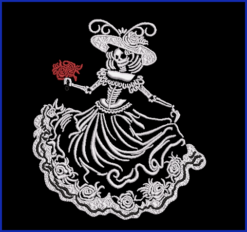 Catrina Dia de Muertos - 5 - 5 x 7 Digital Design Downloads