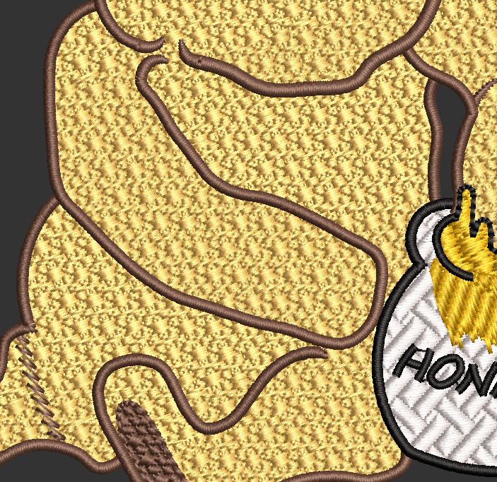 2025 Updated Classic Pooh - Close up on Design