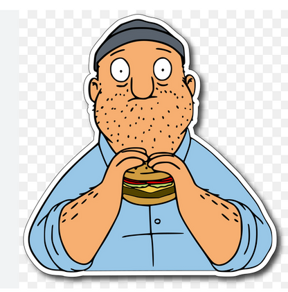 Bob's Burgers Character - Teddy Eats Bobs Burgers