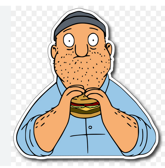 Bob's Burgers Character - Teddy Eats Bobs Burgers