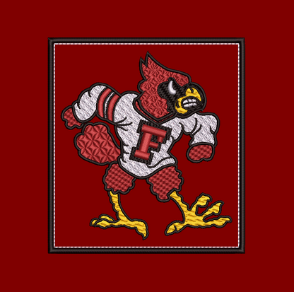 Custom F Mascot 5 x7 Hoop Size, Design & Applique included