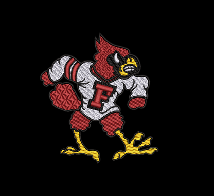 Custom F Mascot 5 x7 Hoop Size, Design & Applique included