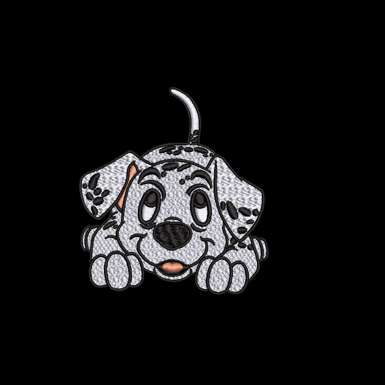 Dalmatian 01 (2 hoop sizes) & Dalmatian 02 Embroidery Designs
