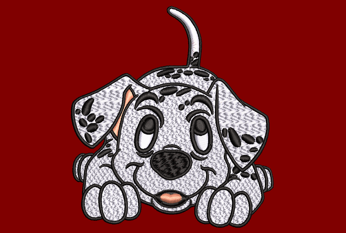 Dalmatian 01 (2 hoop sizes) & Dalmatian 02 Embroidery Designs
