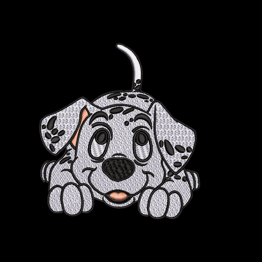 Dalmatian 01 (2 hoop sizes) & Dalmatian 02 Embroidery Designs