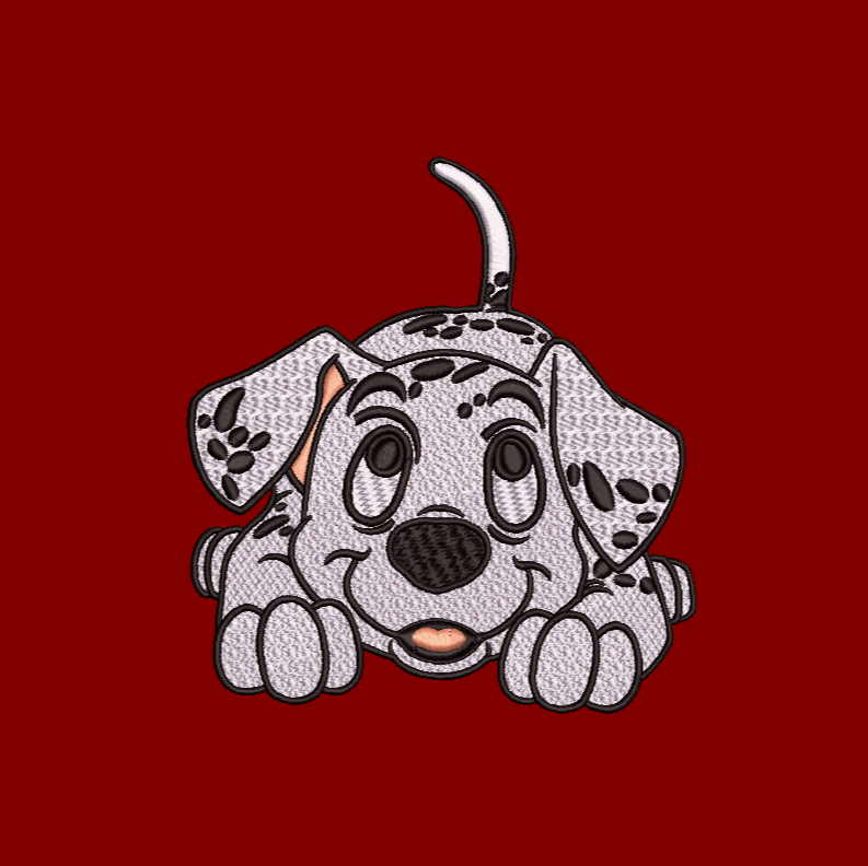 Dalmatian 01 (2 hoop sizes) & Dalmatian 02 Embroidery Designs