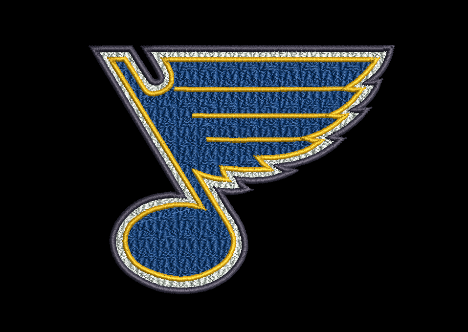 St. Louis Blues Logo Designs & Appliques (4 Total)