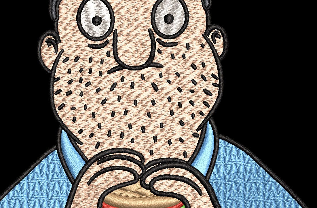 Bob's Burgers Character - Teddy Eats Bobs Burgers