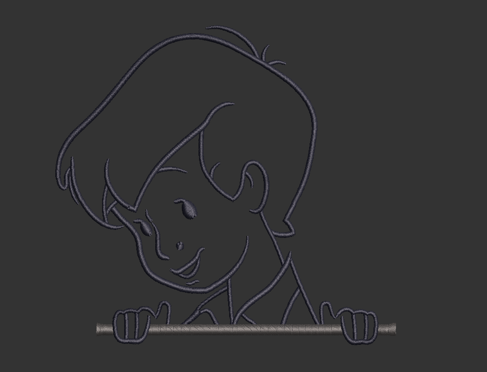 Classic Christopher Robin Outline Design & Full Design