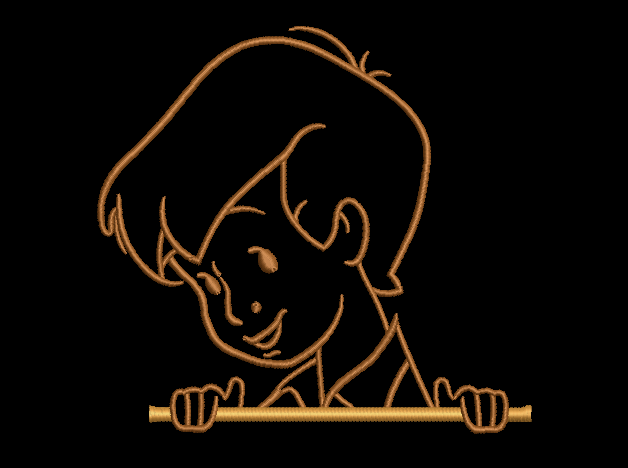 Classic Christopher Robin Outline Design & Full Design