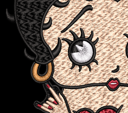 Betty Boop Embroidery Design Digital Downlaod