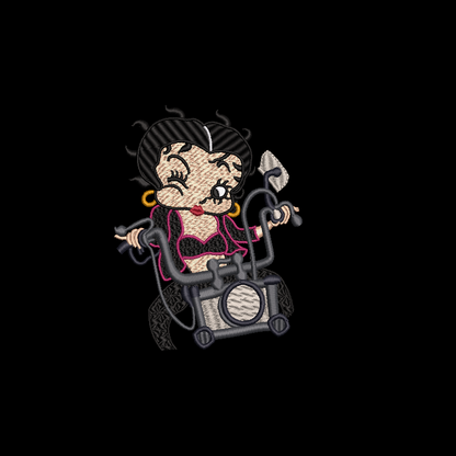 Betty Boop on Bike