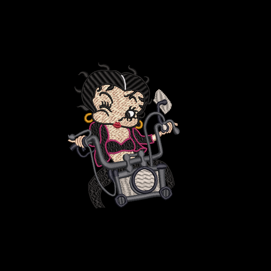 Betty Boop on Bike