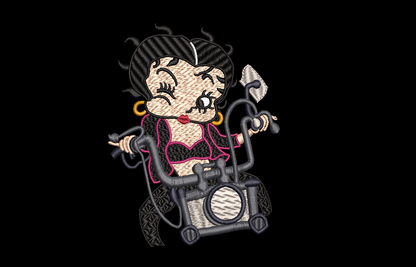 Betty Boop on Bike