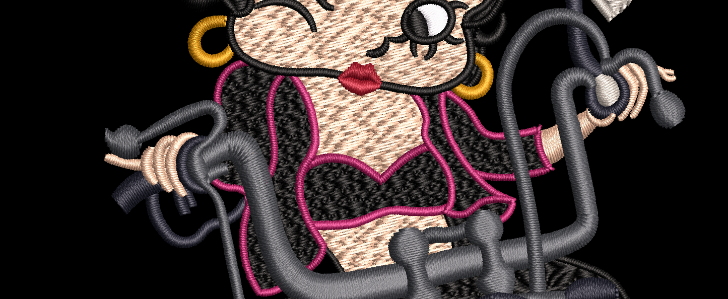 Betty Boop on Bike