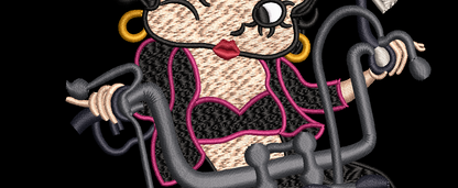 Betty Boop on Bike