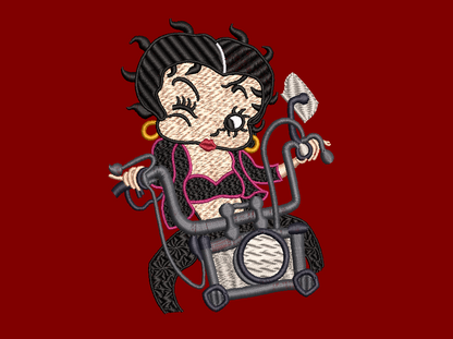 Betty Boop on Bike