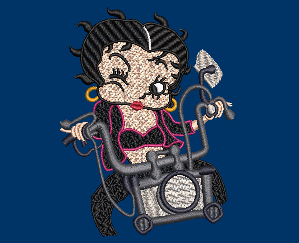 Betty Boop on Bike
