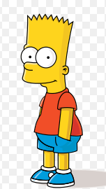 The Simpsons Characters - Bart Simpson – 2 Hoops Sizes