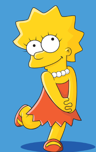 The Simpsons Characters - Lisa Simpson – 2 Hoops Sizes