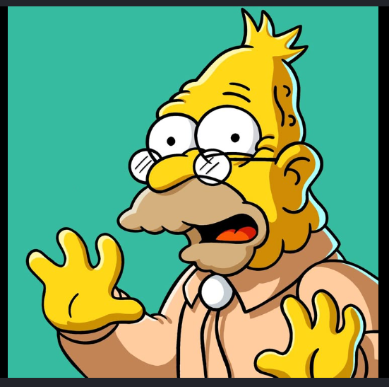 The Simpsons Characters - Grandpa Abraham J Simpson Digital Download
