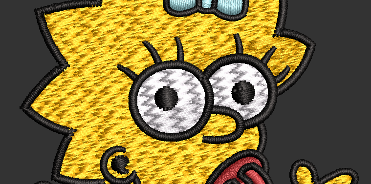 The Simpsons Characters - Maggie Simpson – Embroidery Design Digital Download