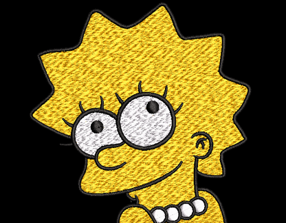 The Simpsons Characters - Lisa Simpson – 2 Hoops Sizes