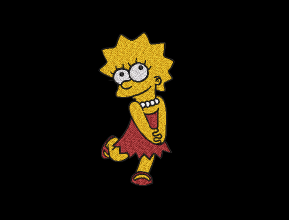 The Simpsons Characters - Lisa Simpson – 2 Hoops Sizes