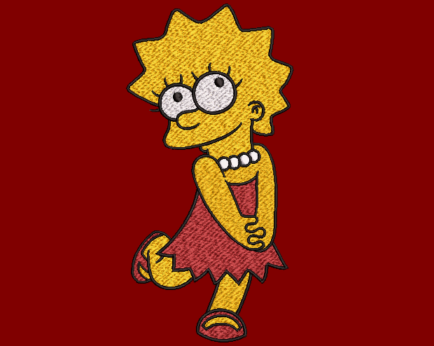 The Simpsons Characters - Lisa Simpson – 2 Hoops Sizes