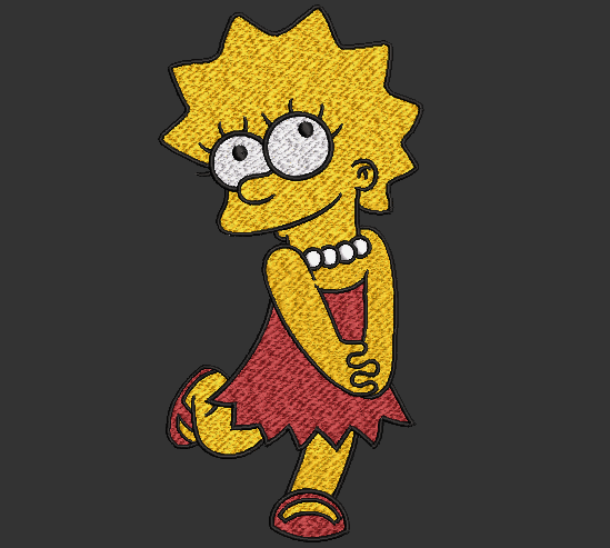 The Simpsons Characters - Lisa Simpson – 2 Hoops Sizes