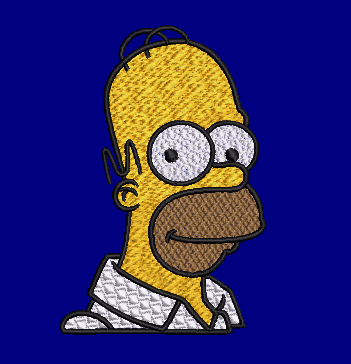 The Simpsons Characters - Homer Simpson – 2 Hoops Sizes