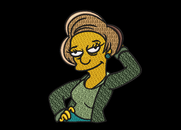 The Simpsons Characters - Edna Krabappel – 2 Hoops Sizes