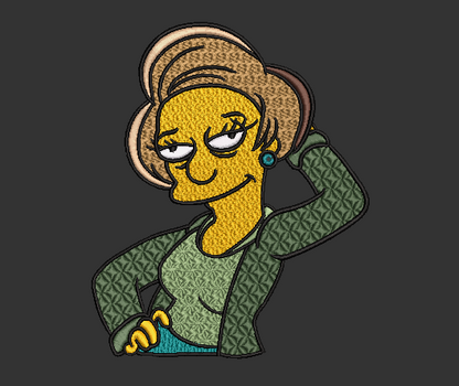 The Simpsons Characters - Edna Krabappel – 2 Hoops Sizes