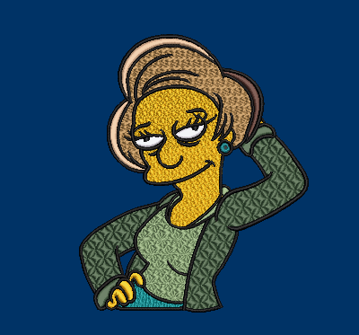 The Simpsons Characters - Edna Krabappel – 2 Hoops Sizes