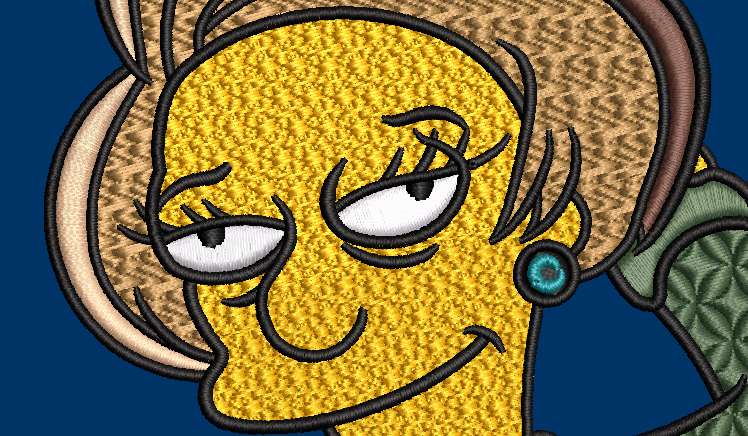 The Simpsons Characters - Edna Krabappel – 2 Hoops Sizes
