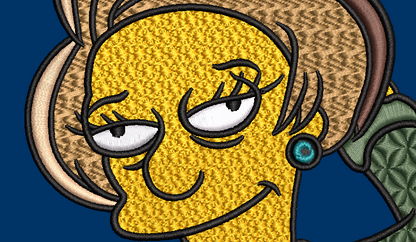 The Simpsons Characters - Edna Krabappel – 2 Hoops Sizes