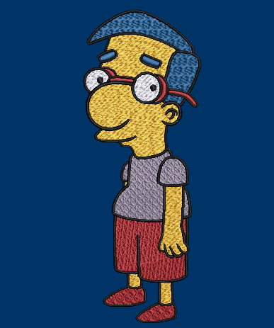 The Simpsons Characters - Milhouse Van Houten Body and Face Designs