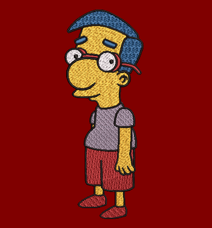 The Simpsons Characters - Milhouse Van Houten Body and Face Designs