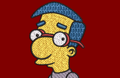 The Simpsons Characters - Milhouse Van Houten Body and Face Designs