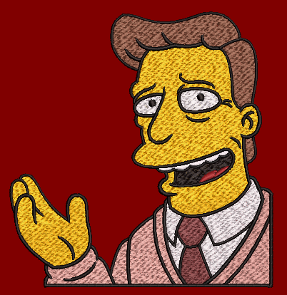 The Simpsons Characters - Troy McClure 2 Hoop Sizes