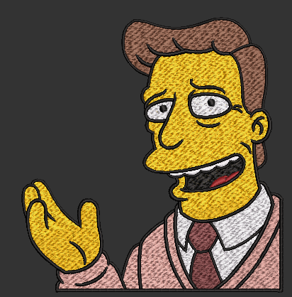 The Simpsons Characters - Troy McClure 2 Hoop Sizes