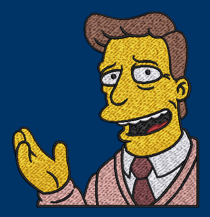 The Simpsons Characters - Troy McClure 2 Hoop Sizes