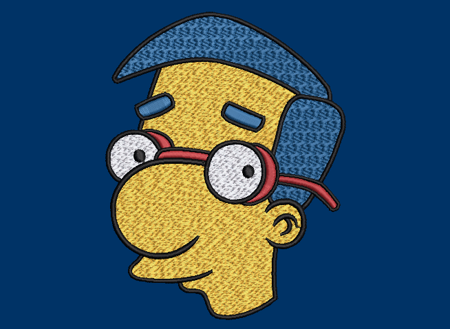 The Simpsons Characters - Milhouse Van Houten Body and Face Designs