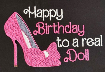 Barbie Birthday Stitched Out
